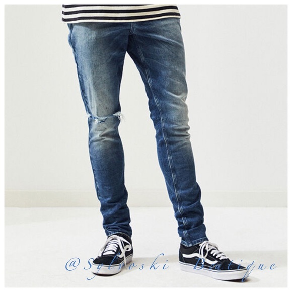 🔥PacSun Destroy Splatter Stacked Skinny Jeans NWT - Picture 2 of 8